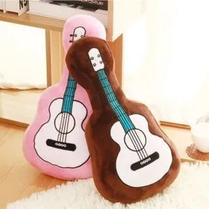 Подушка декоративная Розовая гитара. Размер 60 см.