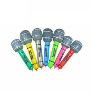 Фигурный воздушный шар. Микрофон. Цвета в ассортименте. Размер 35 см.