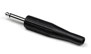 Invotone J180 BK Разъем Джек моно 6.3 мм, черный пластик.