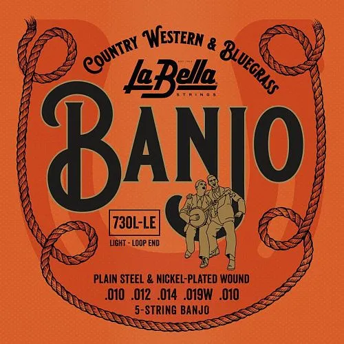 La Bella 730L-LE Banjo Комплект струн для 5-струнного банджо.