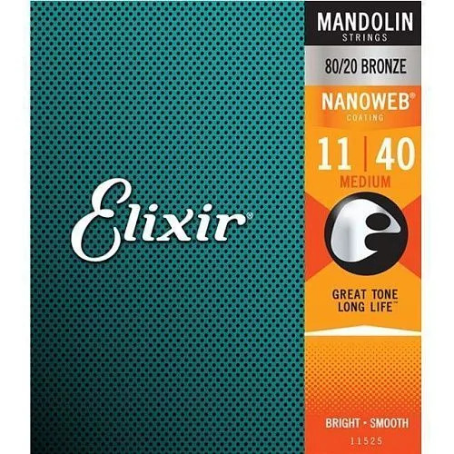 Elixir 11525 Nanoweb (11-40) Комплект струн для мандолины.