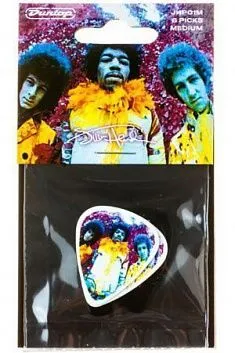 Dunlop JHP01M Jimi Hendrix Are You Experienced? Набор медиаторов (6 шт.). Средние.