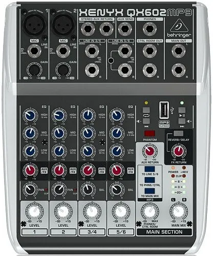 Behringer QX602MP3 Микшерный пульт.