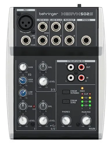 Behringer XENYX 502S Микшерный пульт.